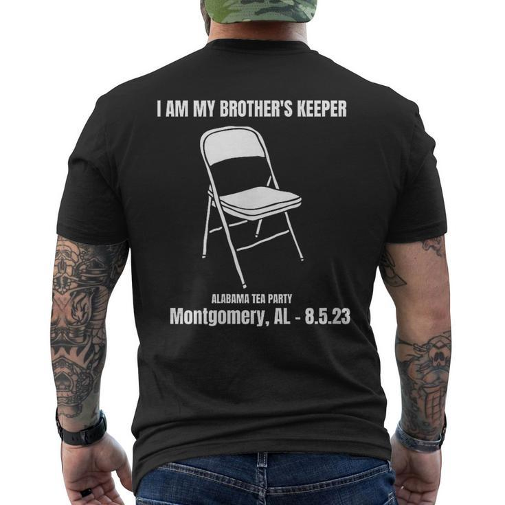 I Am My Brothers Keeper Montgomery Brawl Alabama Tea Party Men's T-shirt Back Print