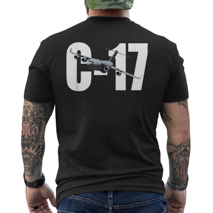 C-17 C17 Globemaster Iii 3 T Jet Transport Plane Men's T-shirt Back Print