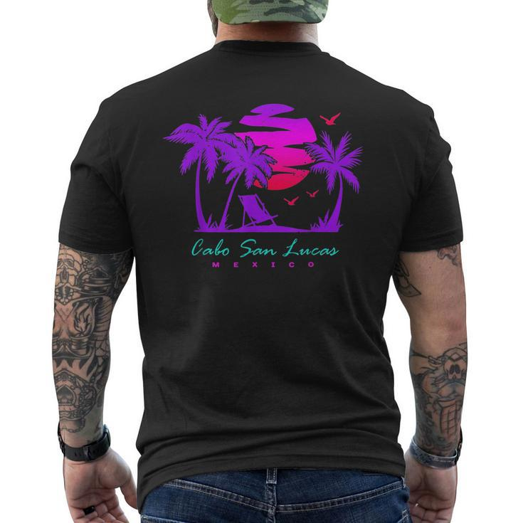 Cabo San Lucas Mexico Beach Vacation Retro Vintage  Mens Back Print T-shirt