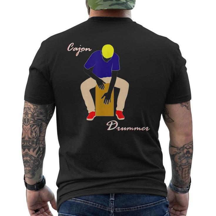 Cajon Drummer Men's T-shirt Back Print
