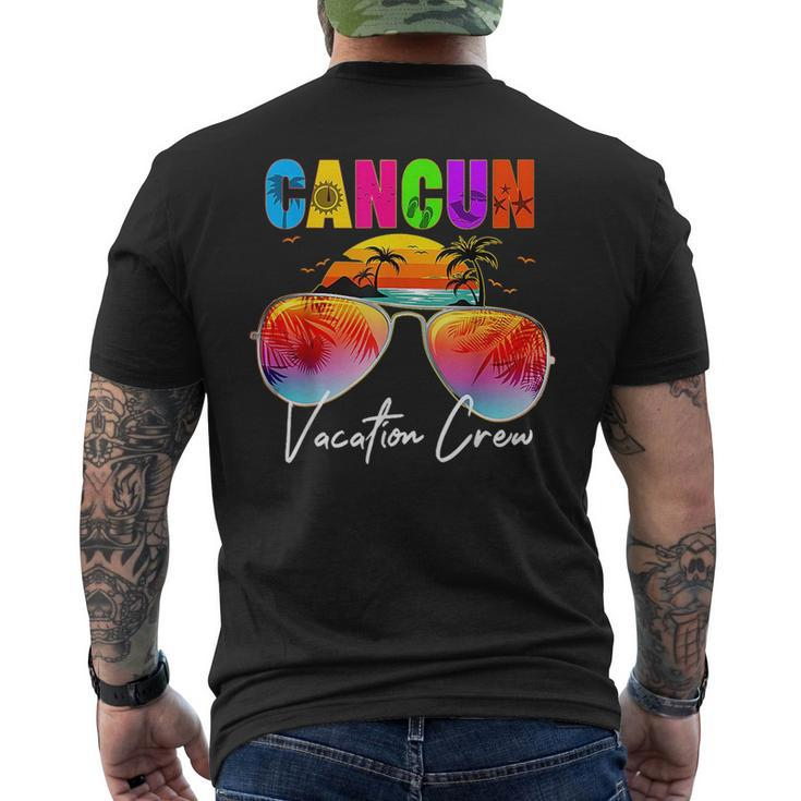 Cancun Mexico Vacation Crew Group Matching  Mens Back Print T-shirt