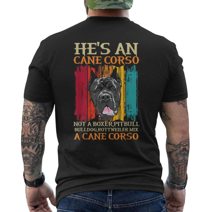 Cane Corso For A Cane Corso Owner Cane Corso Breeder  Mens Back Print T-shirt