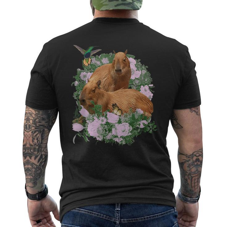 Capybara Lover Cute Capibara Rodent Animal Lover  Mens Back Print T-shirt
