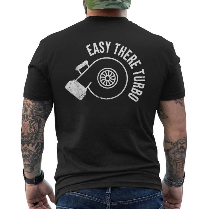 Car Lover Design Easy There Turbo Boost & Drift Gift Mens Back Print T-shirt