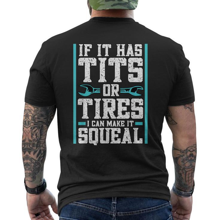 Car Mechanic Repair Garage Job Men's Back Print T-shirt