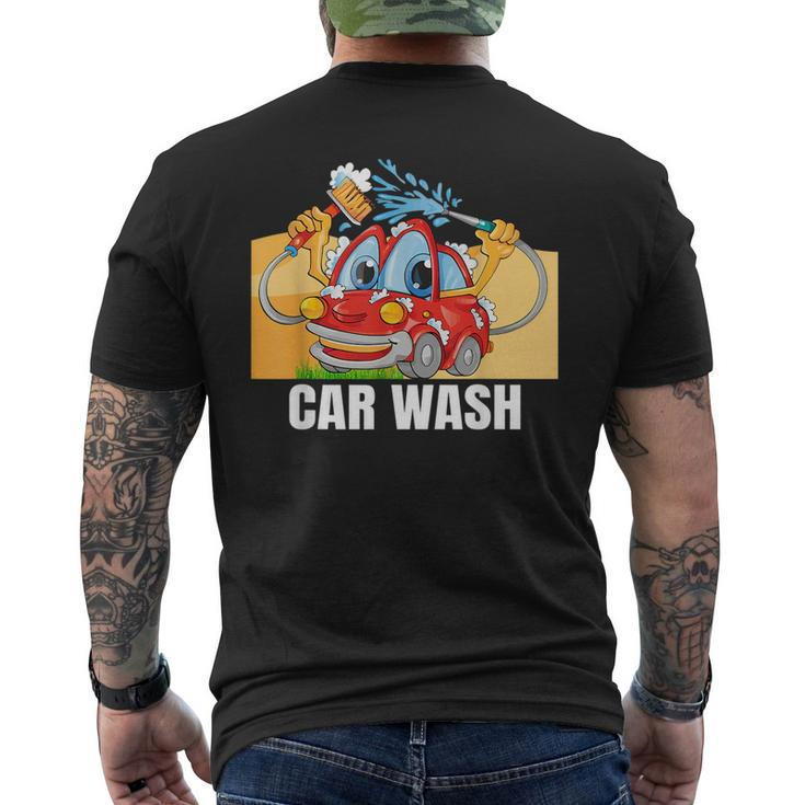 Car Wash And Detailing Mens Back Print T-shirt
