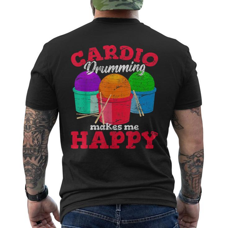 Cardio Drumming Squad Workout Gym Fitness Class Exercise Men's Back Print T-shirt