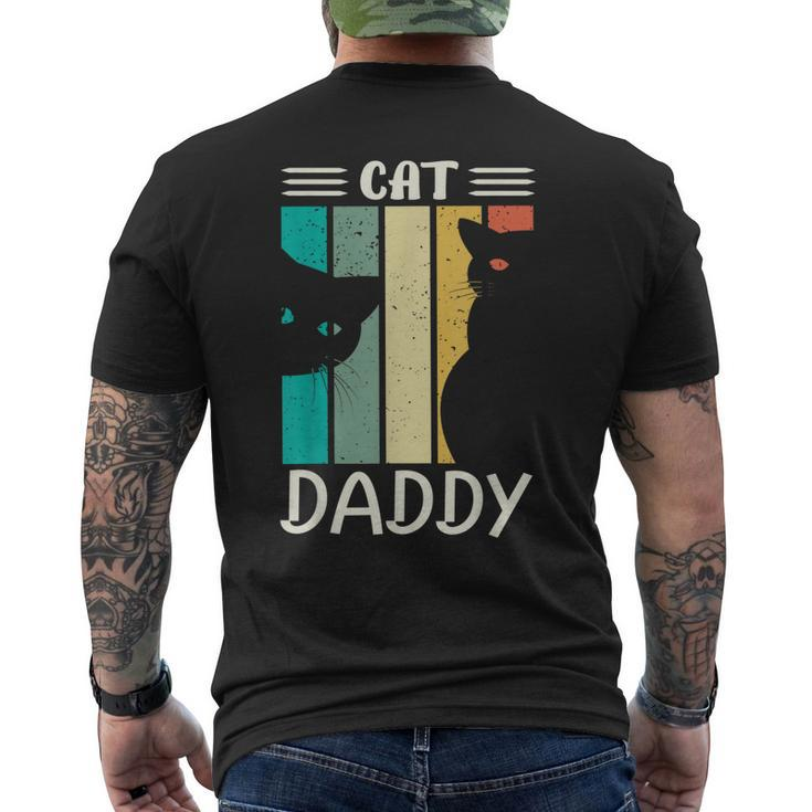 Cat Daddy Cute Cats For Men Dad For Fathers Day Men's Back Print T-shirt