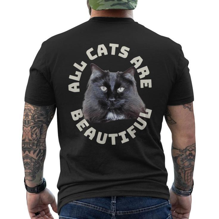 All Cats Are Beautiful Chantilly-Tiffany Cat Heartbeat Men's T-shirt Back Print