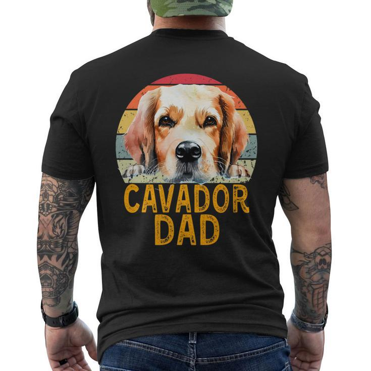 Cavador Dog Dad Retro Vintage My Dogs Are My Cardio Men's T-shirt Back Print