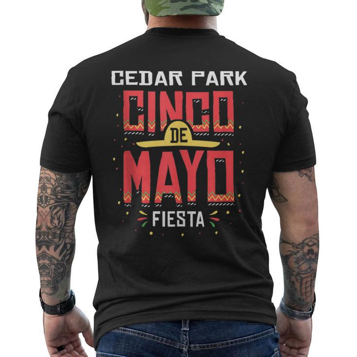 Cedar Park Texas Cinco De Mayo Celebration Men's T-shirt Back Print