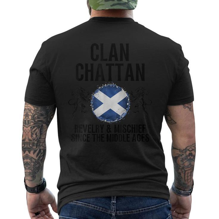 Chattan Clan Scottish Family Name Scotland Heraldry Men's T-shirt Back Print