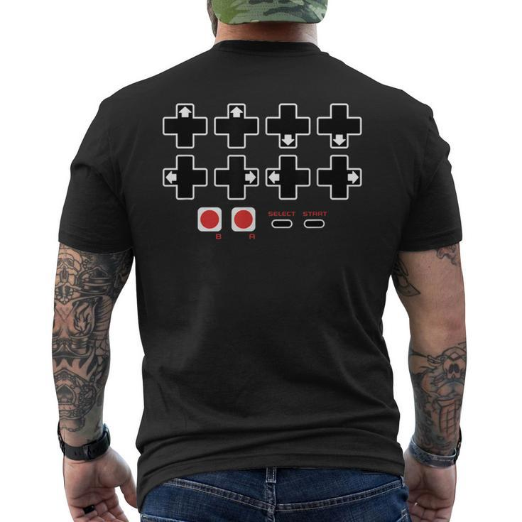 Cheat Code Contra Password Men's T-shirt Back Print