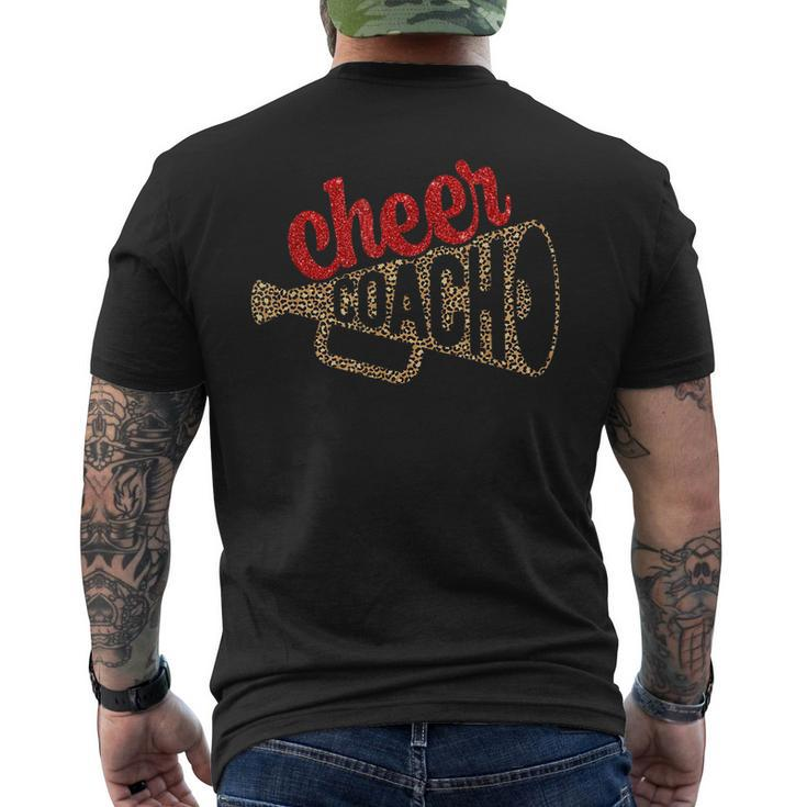 Cheer Coach Megaphone Cheerleader Coach Men's T-shirt Back Print