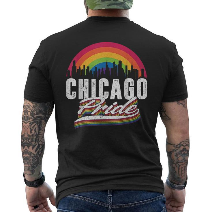 Chicago Illinois Lgbt Lesbian Gay Bisexual Lgbtq Pride  Mens Back Print T-shirt
