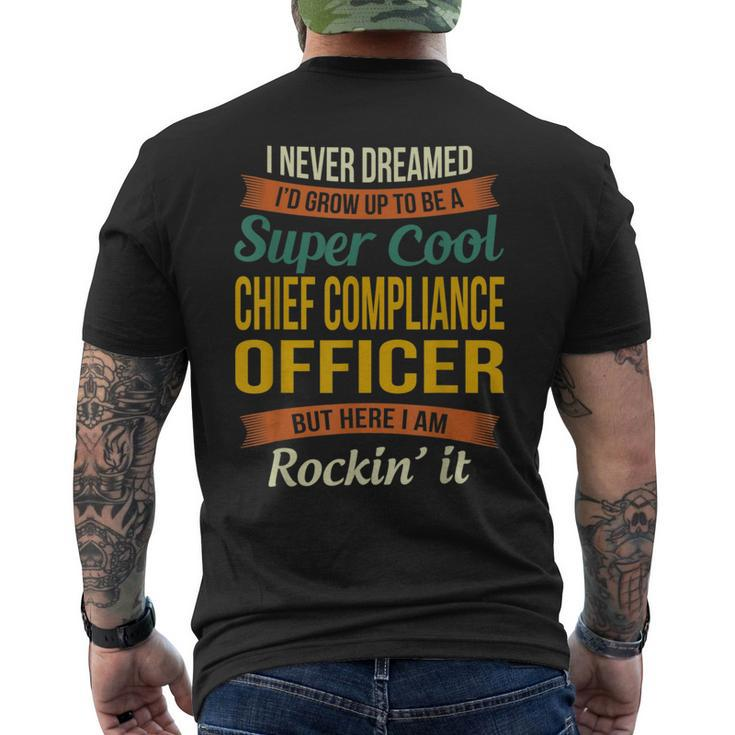 Chief Compliance Officer Appreciation Men's T-shirt Back Print
