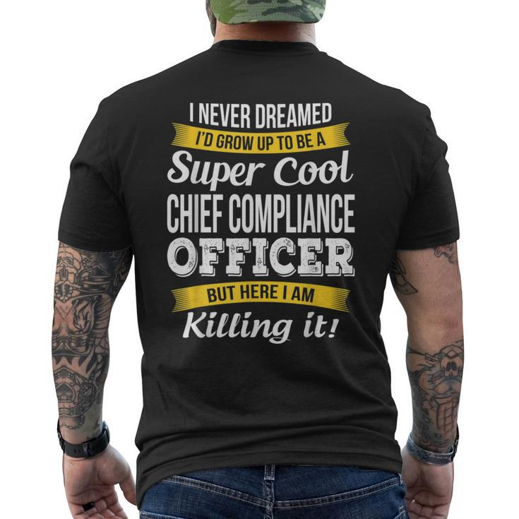 Chief Compliance Officer Men's T-shirt Back Print