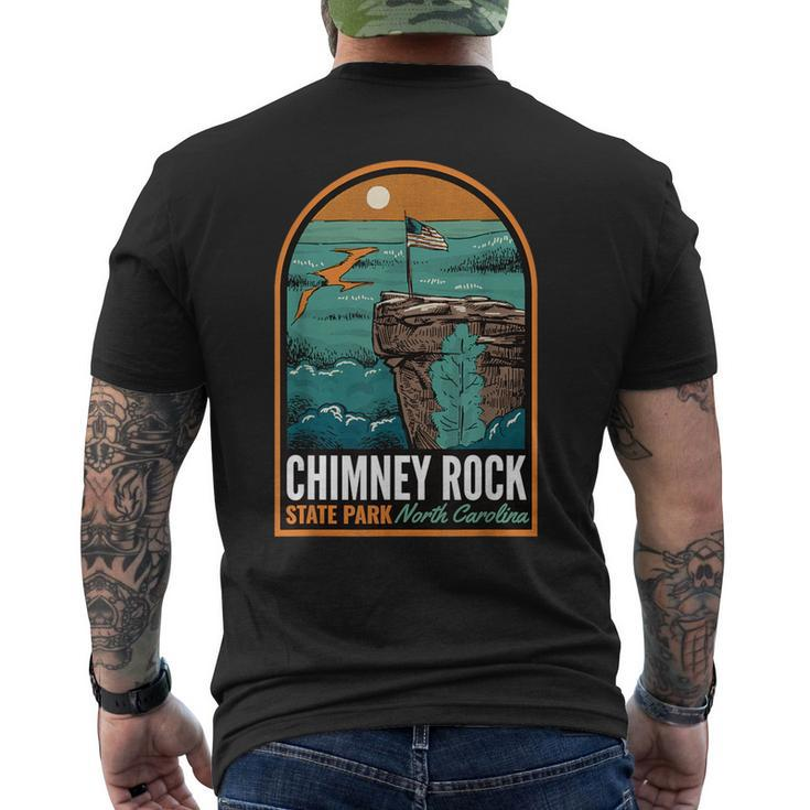 Chimney Rock State Park Nc Vintage Men's T-shirt Back Print