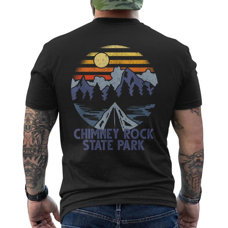 Chimney Rock State Park North Carolina Camping Men's T-shirt Back Print