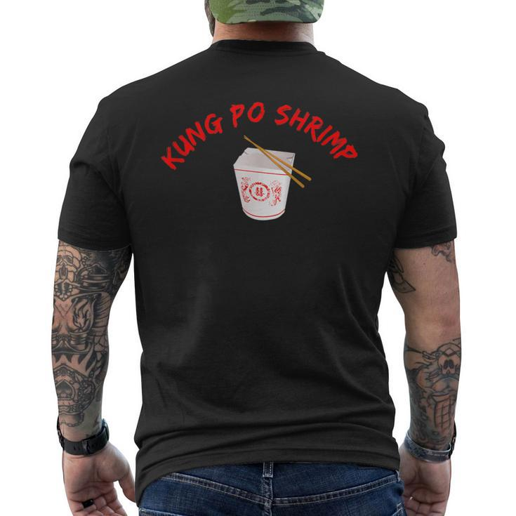 Graphic Chinese Food Apparel-Kung Po Shrimp Men's T-shirt Back Print