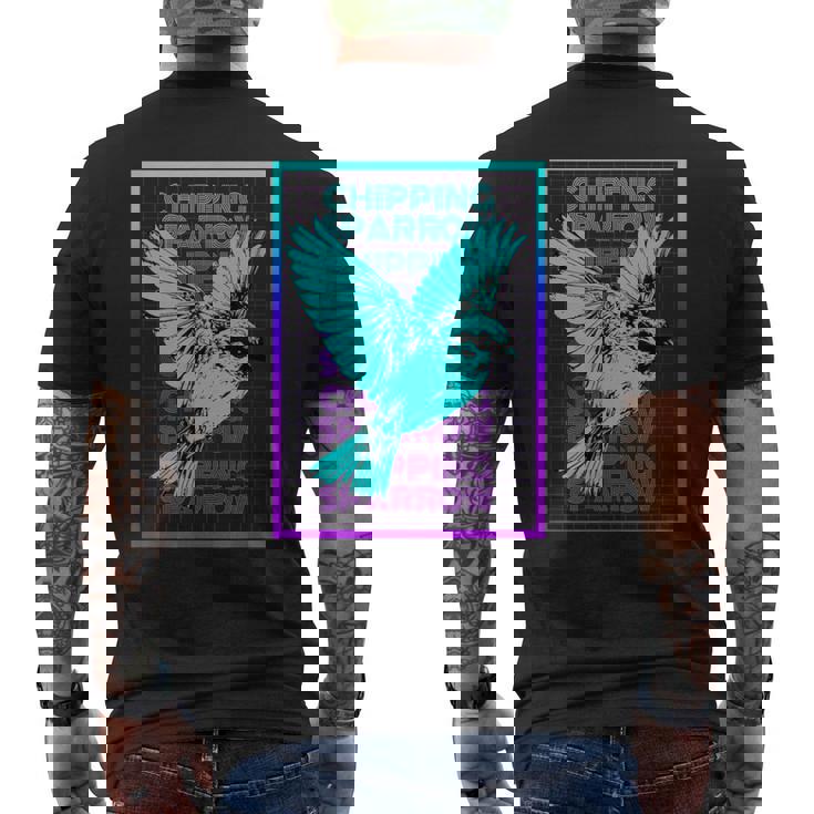 Chipping Sparrow Bird Vintage Retro Chipping Sparrow Men's T-shirt Back Print