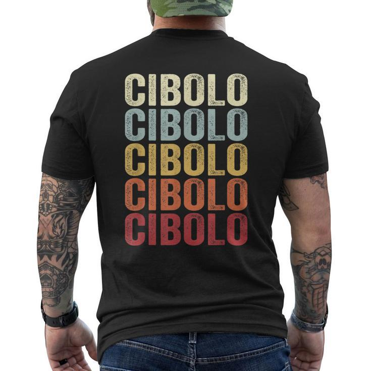 Cibolo Texas Cibolo Tx Retro Vintage Text Men's T-shirt Back Print