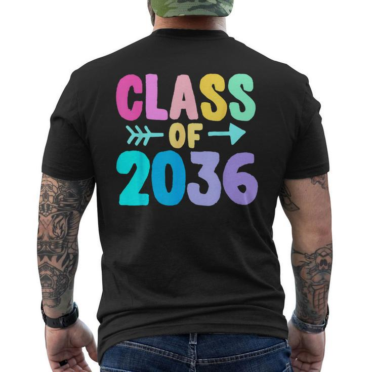 Class Of 2036 Graduation Grow With Me Men's T-shirt Back Print