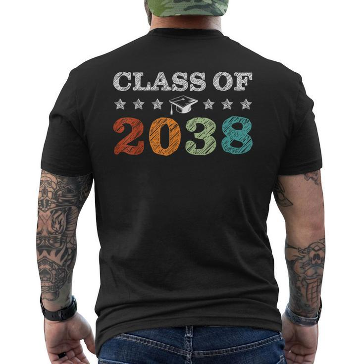 Class Of 2038 Grow With Me First Day School Back To School Men's T-shirt Back Print
