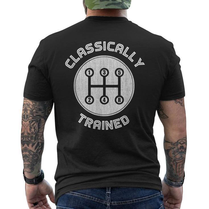 Classically Trained Funny Three Pedals Car Guys Gift Mens Back Print T-shirt