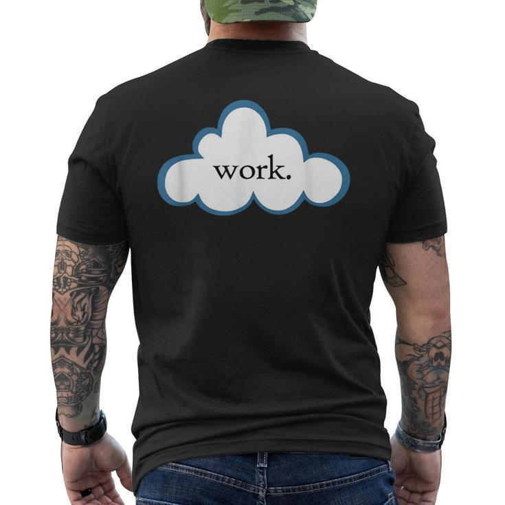 Cloud Computing Apparel For Tech Workers Men's T-shirt Back Print