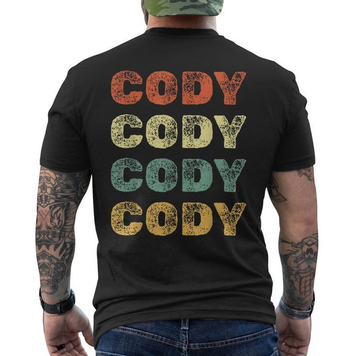 Cody Personalized Retro Vintage For Cody Men's Back Print T-shirt