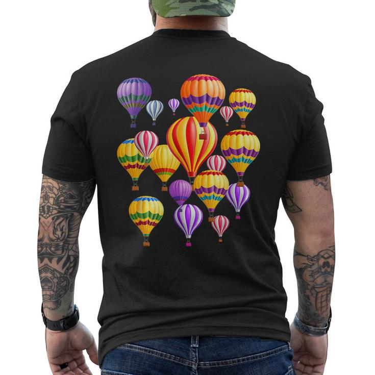 Colorful Hot Air Balloons Men's T-shirt Back Print