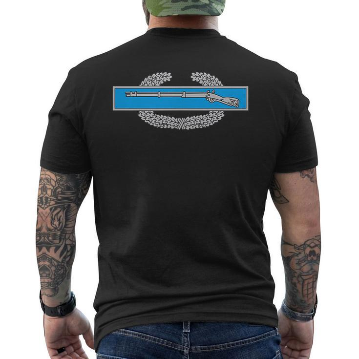 Combat Infantryman Badge Cib Men's Back Print T-shirt