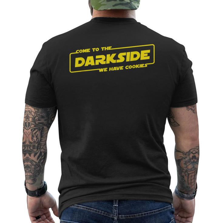 Come To The Darkside We Have Cookies Funny Designed Mens Back Print T-shirt
