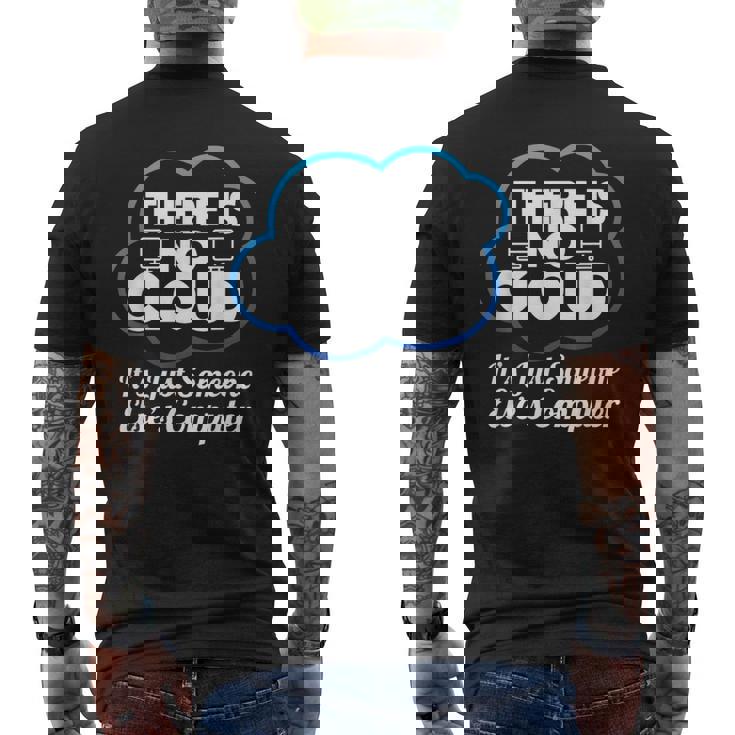 Computer Cloud Computing Networking Men's T-shirt Back Print