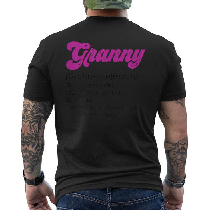 Cool Granny Meaning Matching Birthday Present Men's T-shirt Back Print