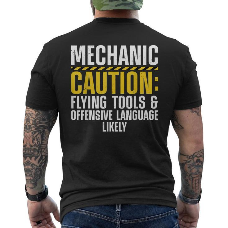 Cool Mechanic For Men Drag Race Automobile Garage Enthusiast  Mens Back Print T-shirt