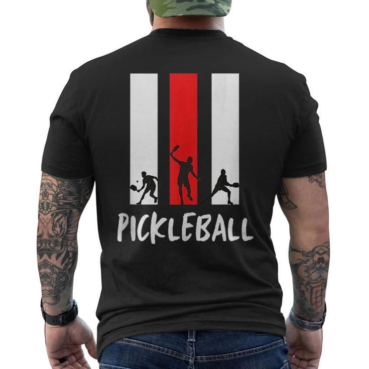 Cool Pickleball Player Dink Legend Paddle Pickler Rocker Fan  Mens Back Print T-shirt