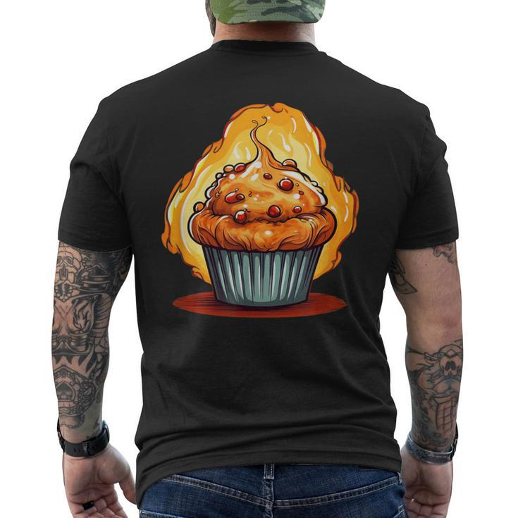 Cool Sweets Muffin For Baking Lovers Men's T-shirt Back Print