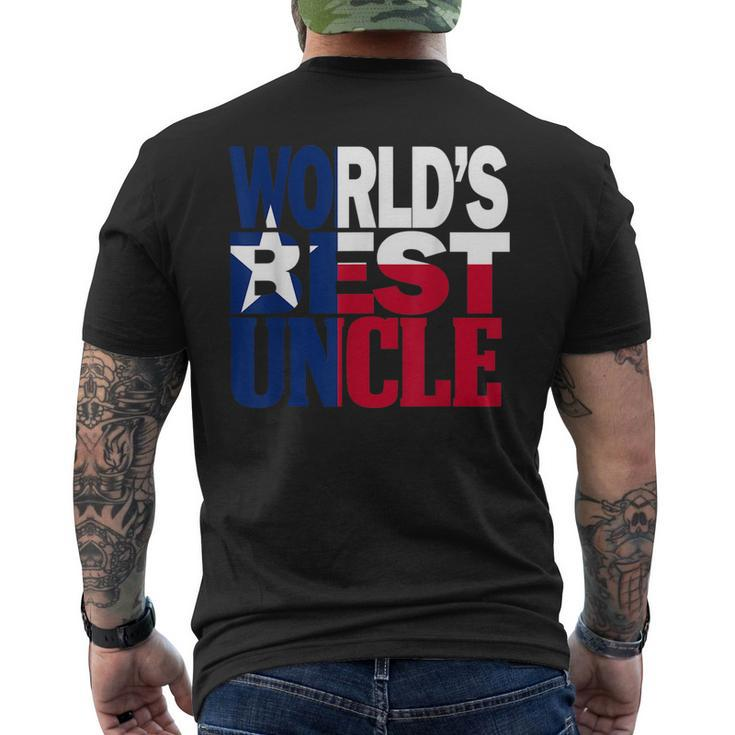 Cool Worlds Best Uncle  And Texas T  Uncle  Mens Back Print T-shirt