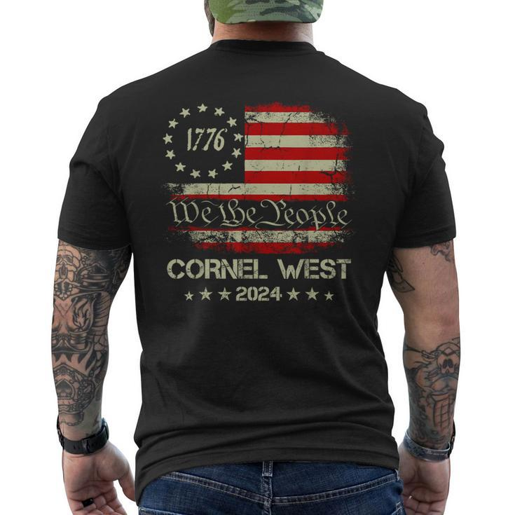 Cornel West 2024 Cornel West For President Men's T-shirt Back Print