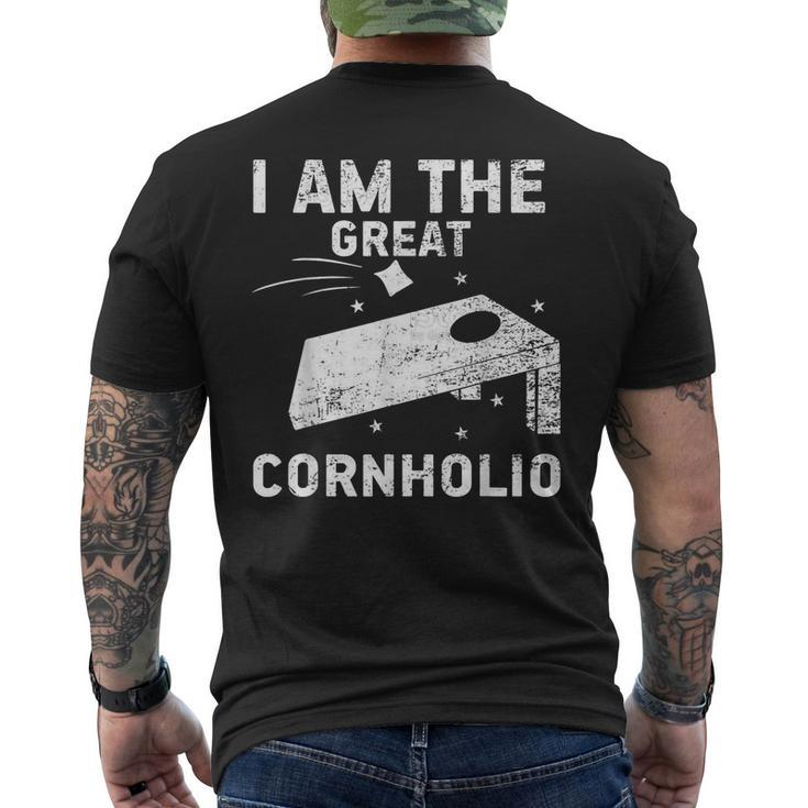 Cornhole Team I Am The Great Cornholio Men's T-shirt Back Print
