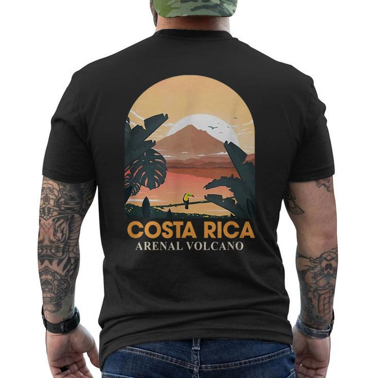 Costa Rica Arenal Volcano Travel Beach Summer Vacation Trip  Mens Back Print T-shirt