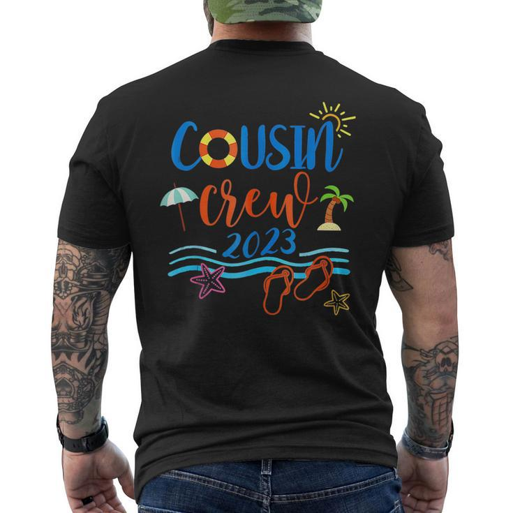 Cousin Crew 2023 Beach Vacation Matching Summer Family Trip  Mens Back Print T-shirt