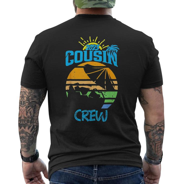 Cousin Crew 2023 Matching Family Reunion Summer Vacation  Mens Back Print T-shirt