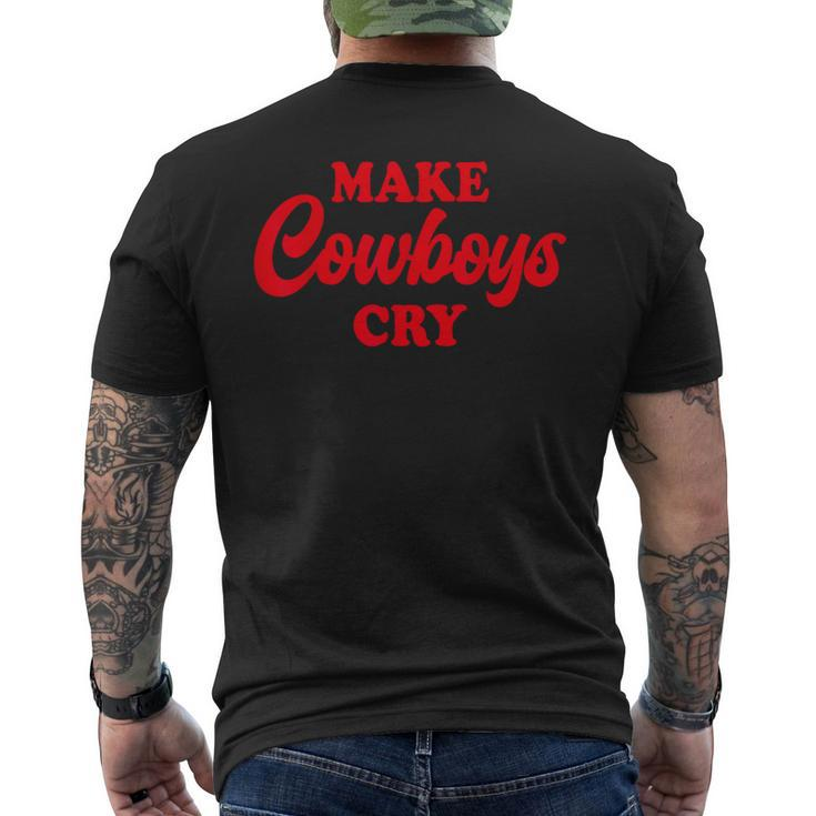 Make Cowboys Cry Making Cowboys Cry Hot Red Cowboy Men's T-shirt Back Print