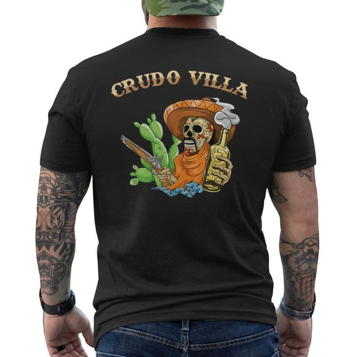 Crudo Villa Mexican Revolutionary Leader Francisco Villa Men's T-shirt Back Print