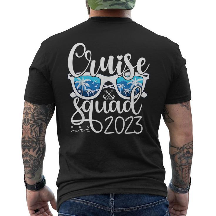 Cruise Squad 2023 Vacation Matching Family Gifts Group Squad  Mens Back Print T-shirt