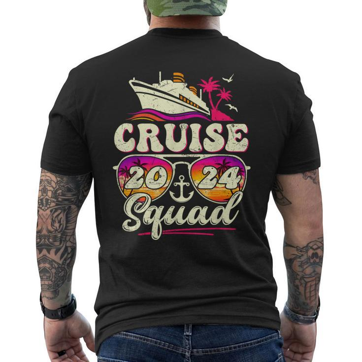 Cruise Squad 2024 Family Vacation Matching Family Group Men's T-shirt Back Print