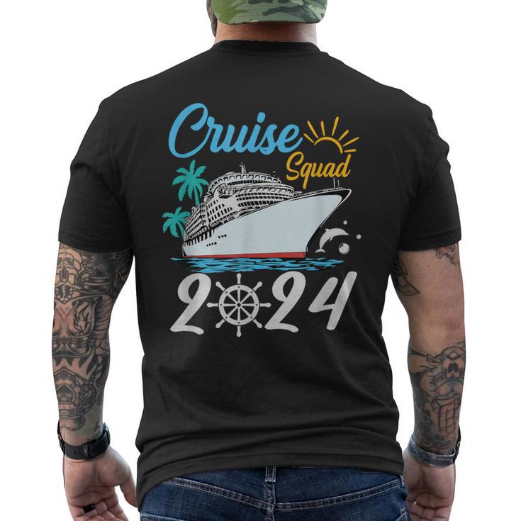 Cruise Squad 2024 Family Vacation Matching Family Group Men's T-shirt Back Print